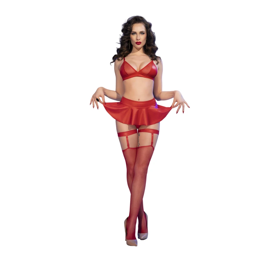 CHILIROSE - CR 4716 SET 3 PEZZI ROSSO L